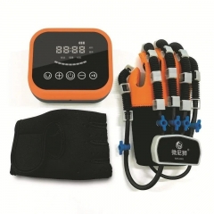 Hemiplegia Finger Rehabilitation Trainer Robot Gloves Braces & Supports Bone Care for Hand Training - US Plug Right L