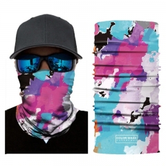 3D Digital Oil Painting Style Summer UV Protection Face Mask Anti Air Pollution Face Scarf Reusable Neck Scarf for Sport Outdoor Fishing Cycling - G.