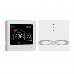 WIFI Smart Boiler Thermostat with Receiver 3.5Inch LCD Display Intelligent Thermostat with Application & Voice Control Digital Programmable Thermostat