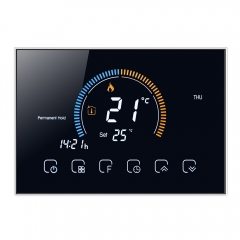 95-240V Programmable Thermostat 5+1+1 Six Periods Touchscreen LCD