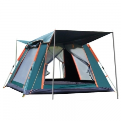 Outdoor Automatic Tent 4 Person Family Tent Picnic Traveling Camping Tent Outdoor Rainproof Windproof Tent Tarp Shelter - Black