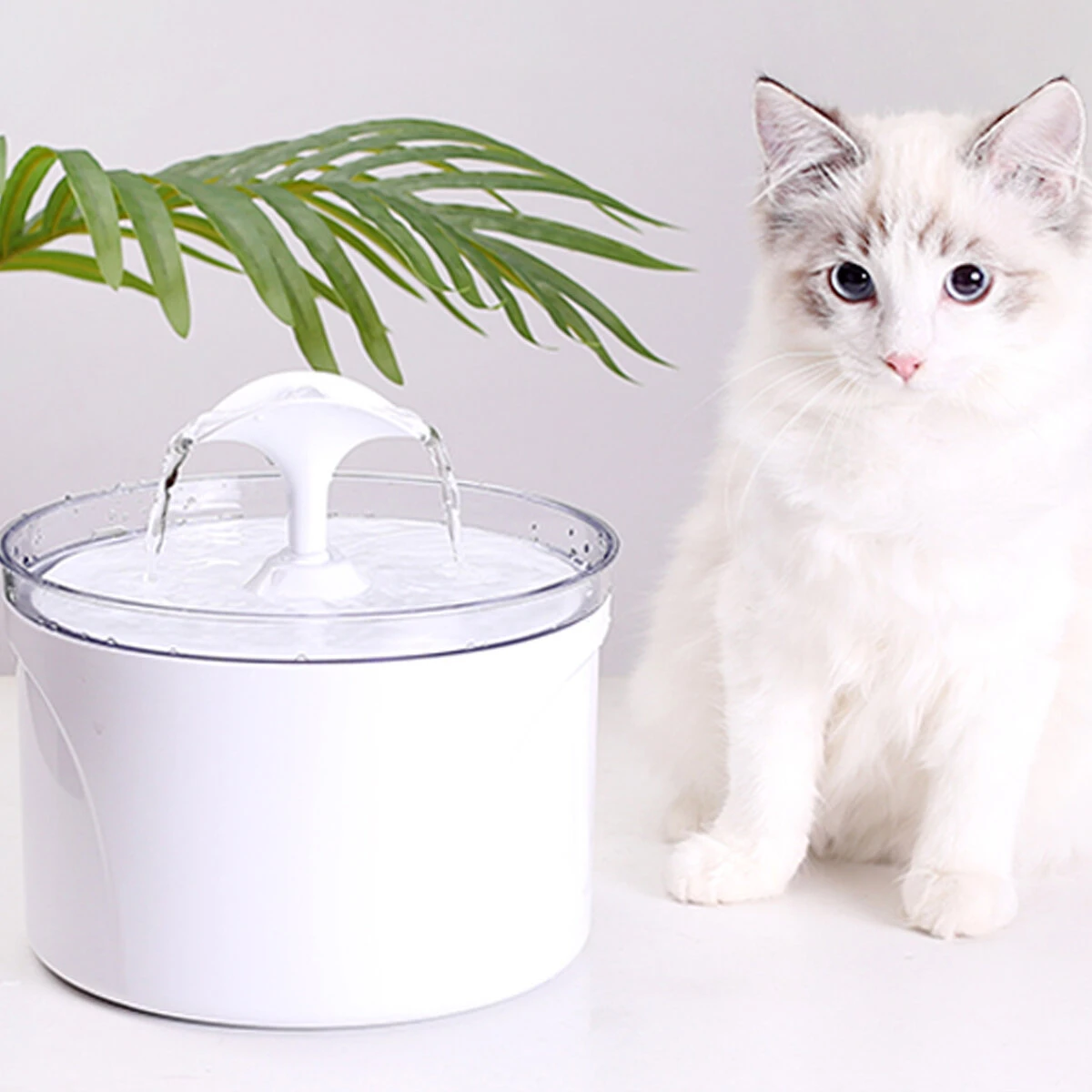 2.5L Cat Drinker Automatic USB LED Night Light Pet Water Fountains Smart Mute Large Capacity Dog Supplies Puppy Water Dispenser - Water Dispenser