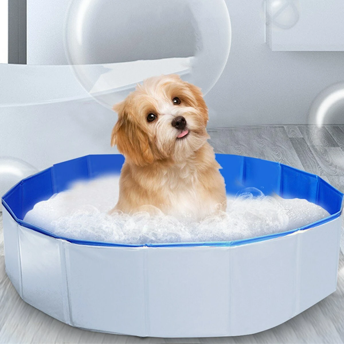 Pet Outdoor Swimming Pool Shower Foldable Pet Swimming Pool Easy Carry Dog Cat Pet Shower Swimming Pool - 80*20cm