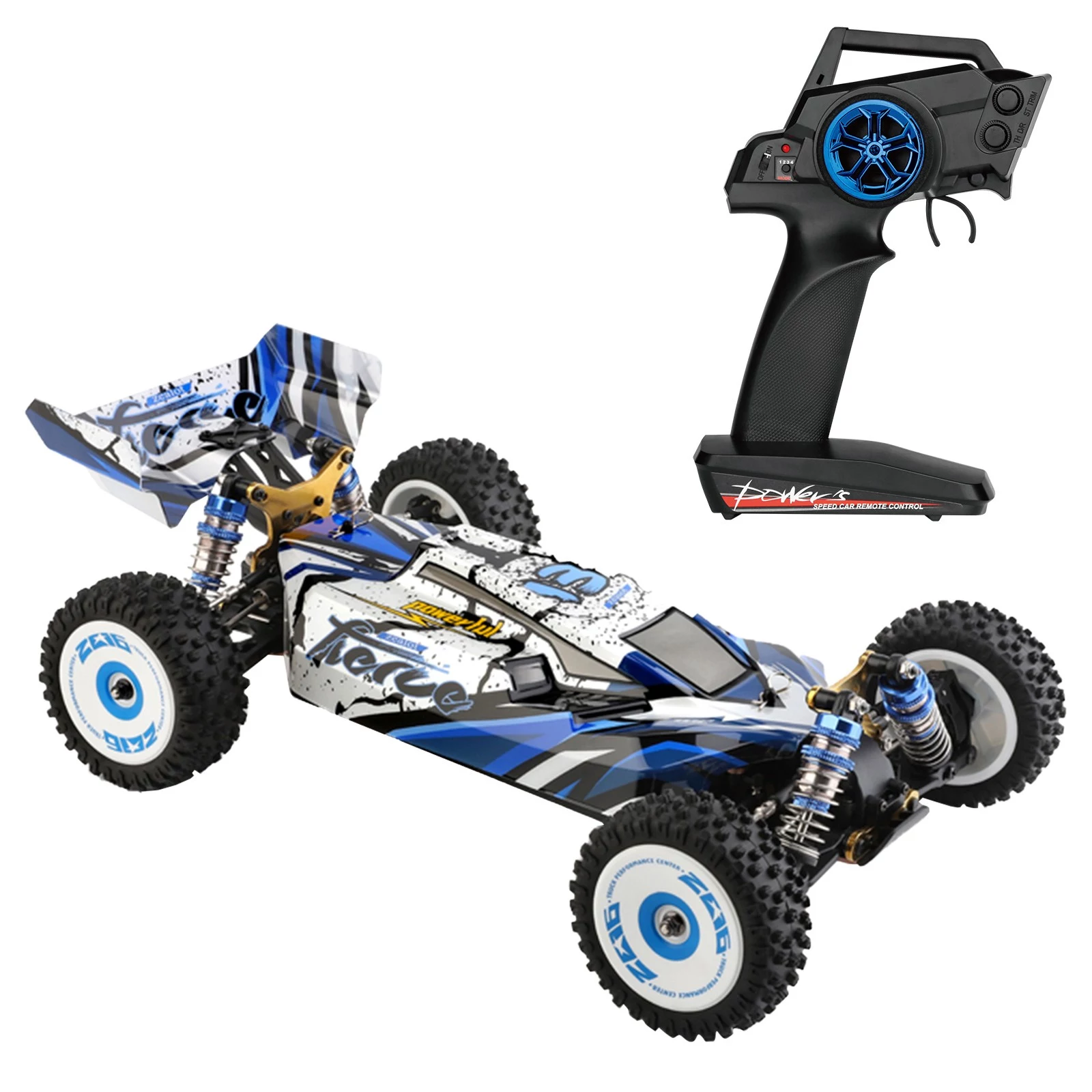 WLtoys 124017 RC Car Off-Road Car High Speed RC Crawler 1/12 2.4GHz Racing Car 75km/h 4WD RTR Metal Chassis