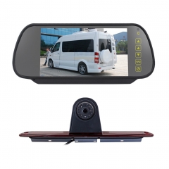 7in Brake Light Backup Camera for Mercedes-Benz Sprinter/VW Vans LED Light Parking (with Monitor)