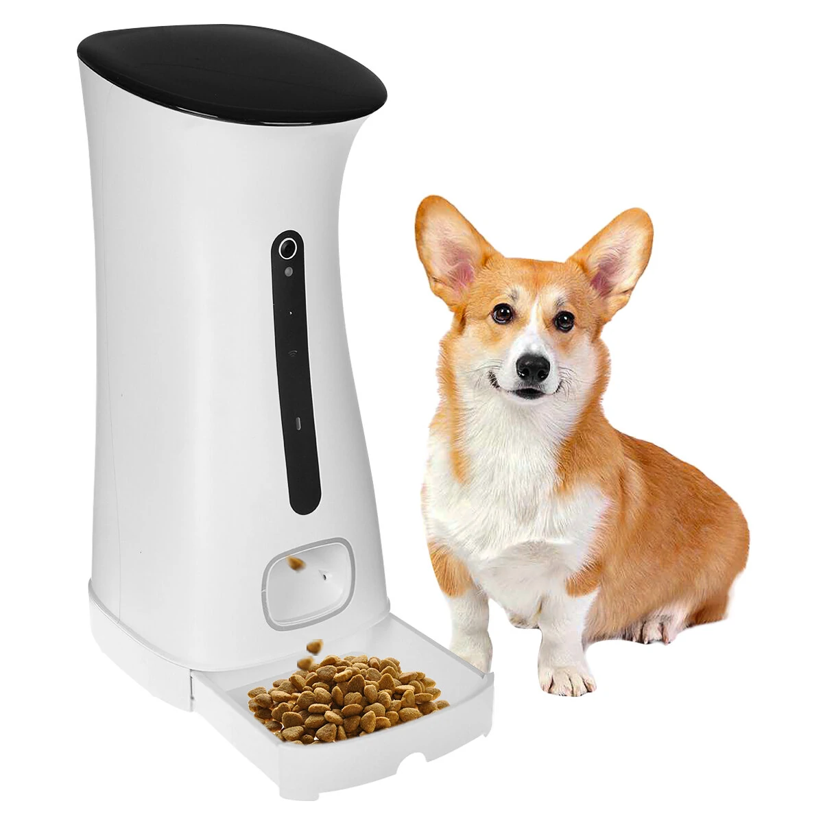 7.5L Pet Feeder APP control Remote Voice Interaction Intelligent with Night Vision Function Puppy Cat Dog Supplies Automatic Video Recording - US Plug