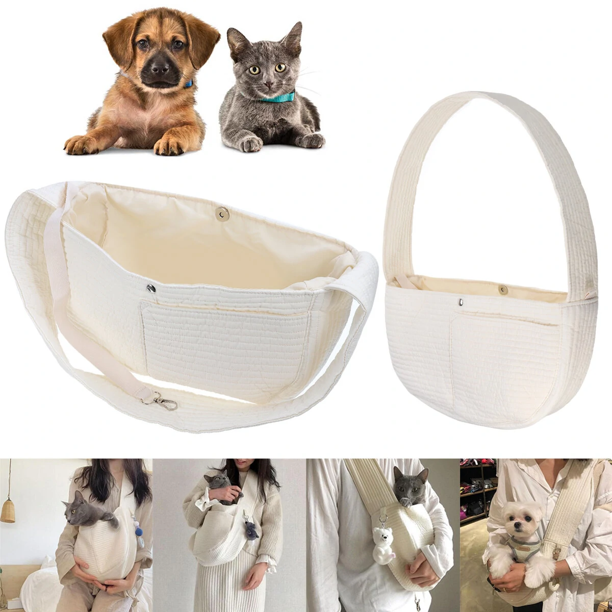 Travel Pet Puppy Dog Carrier Backpack Tote Shoulder Bag Sling Carry Pack Puppy Pets Supplies - S