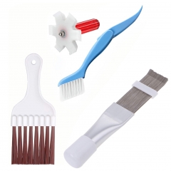 3pcs Air Conditioner Condenser Plastic Fin Cleaning Brush and Comb Set Fin Cleaner Fin Straightener Refrigerator Coil Cleaning Whisk Brush HVAC Mainte