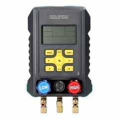 Digital Vacuum Pressure Manifold Tester Meter HVAC Temperature Tester Air Conditioning Diagnostic Apparatus