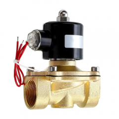 1/2 3/4 1 Inch 110V Electric Solenoid Valve Pneumatic Valve for Water Air Gas Brass Valve Air Valves - 1-1/4 Inch