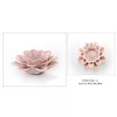 Ceramic flower candle holder
