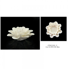 Ceramic flower candle holder
