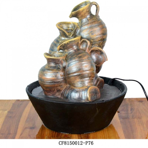 Resin jug table water fountain