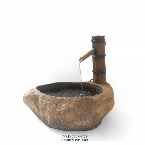 Resin imitation bamboo table water fountain