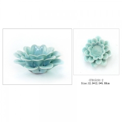 Ceramic flower candle holder