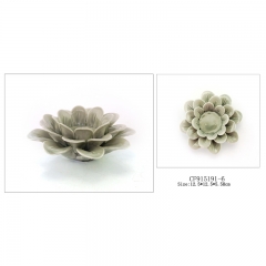 Ceramic flower candle holder