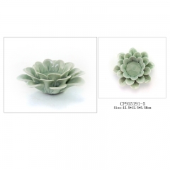 Ceramic flower candle holder