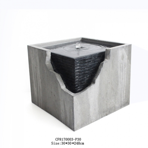 Resin water fountain decoration