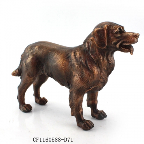 Resin standing dog home decor