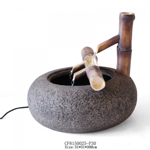 Resin fountain decoration