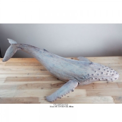 Resin wooden humpbacks culpture