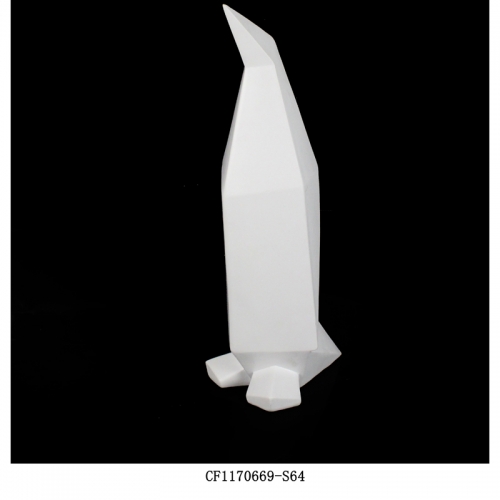 Resin geometric animal statue