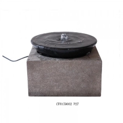 Resin basin outdoor fountain