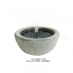 Resin cement trough fountain