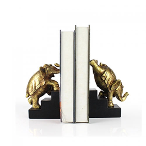 bookends,decorative bookends,cool bookends,gold bookends