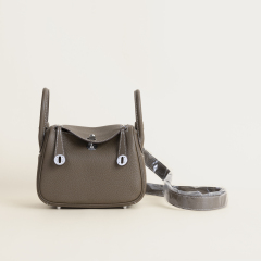 Mini Lindy Clemence leather CK18 Etoupe PHW  