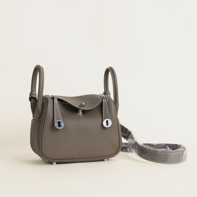 Mini Lindy Clemence leather CK18 Etoupe PHW  