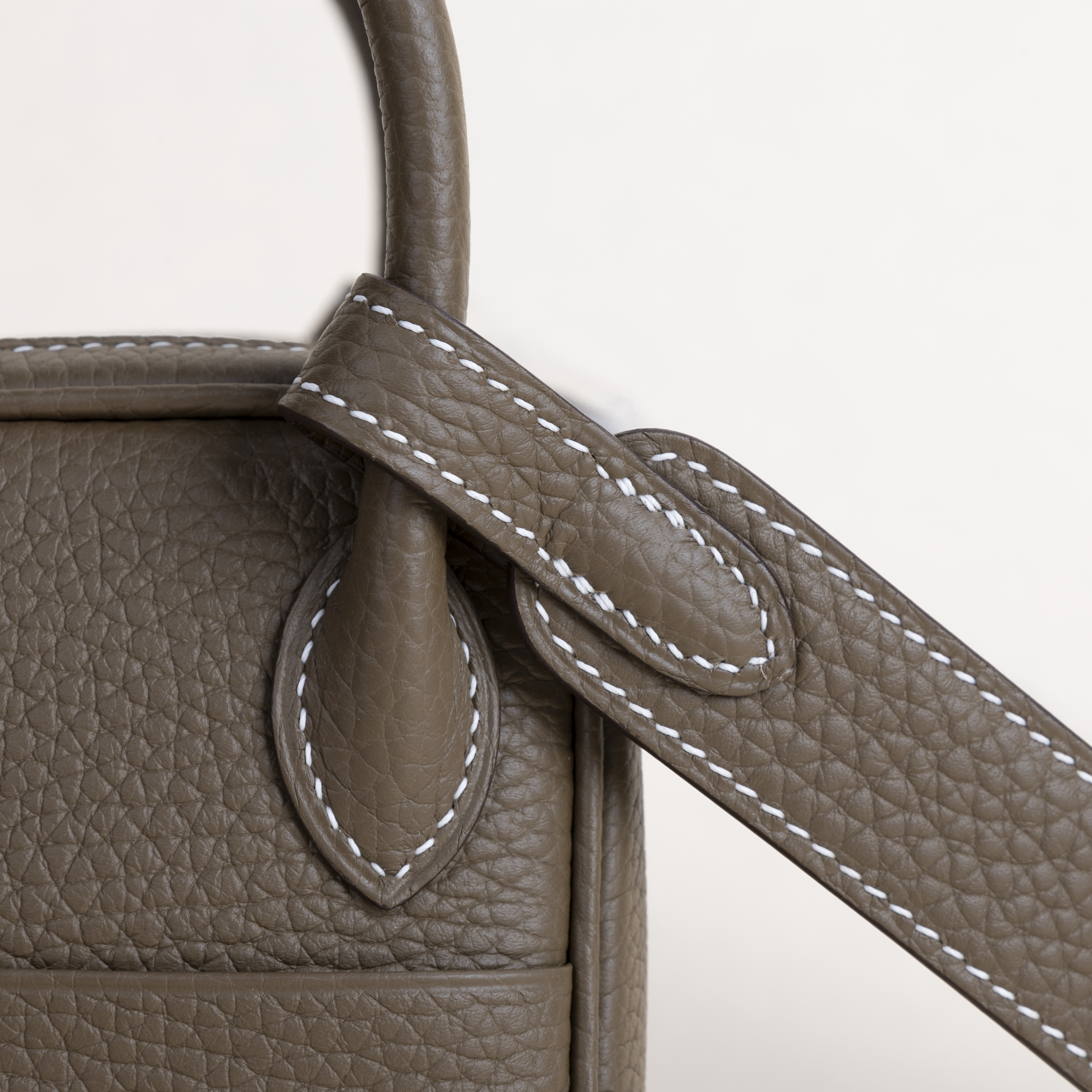 Mini Lindy Clemence leather CK18 Etoupe PHW  