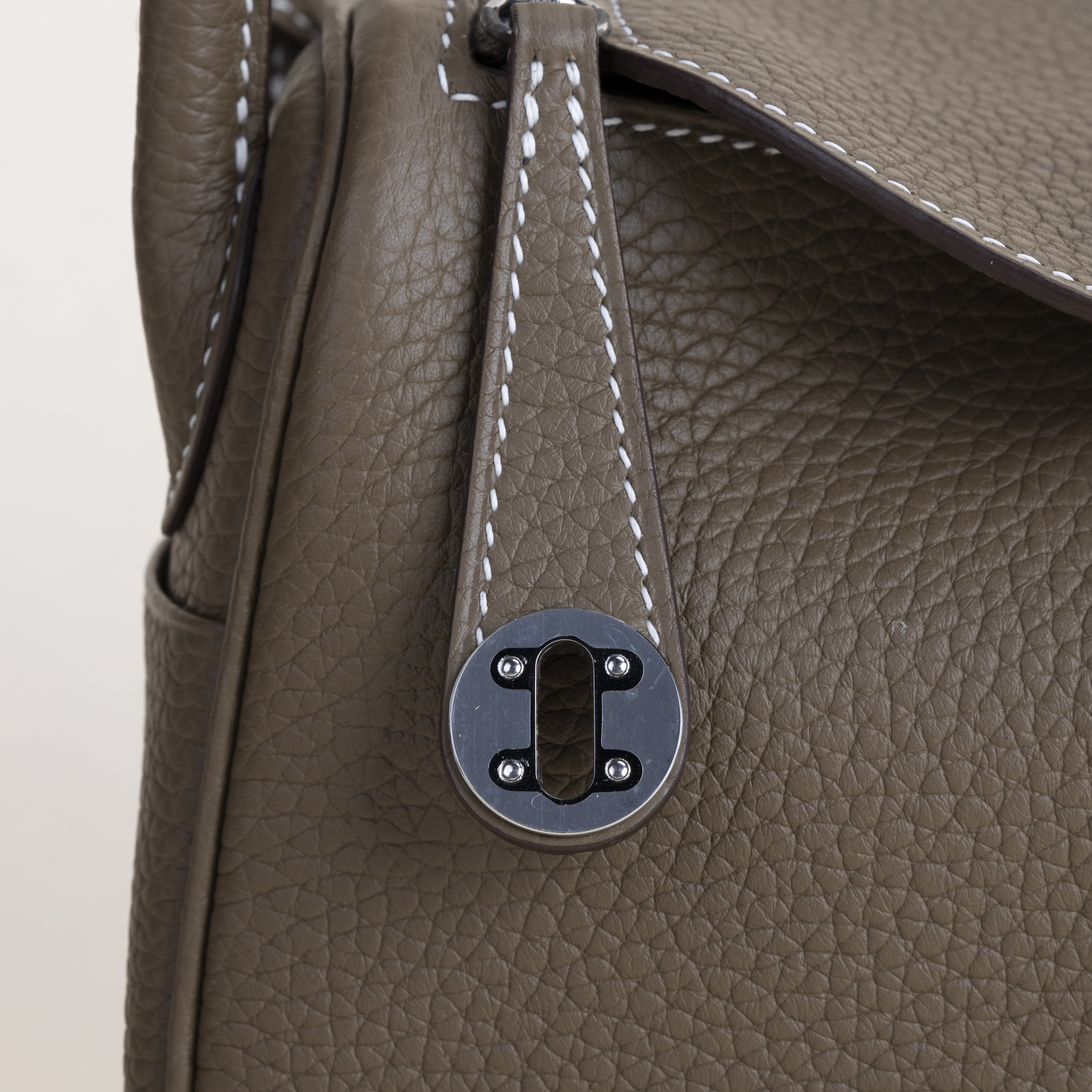 Mini Lindy Clemence leather CK18 Etoupe PHW  