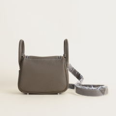 Mini Lindy Clemence leather CK18 Etoupe PHW  