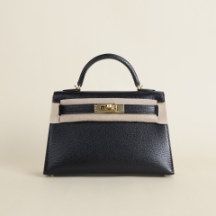 Kelly mini  Chevre 89 Noir GHW