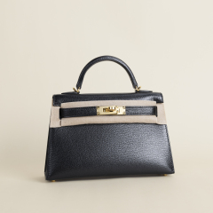 Kelly mini  Chevre 89 Noir GHW
