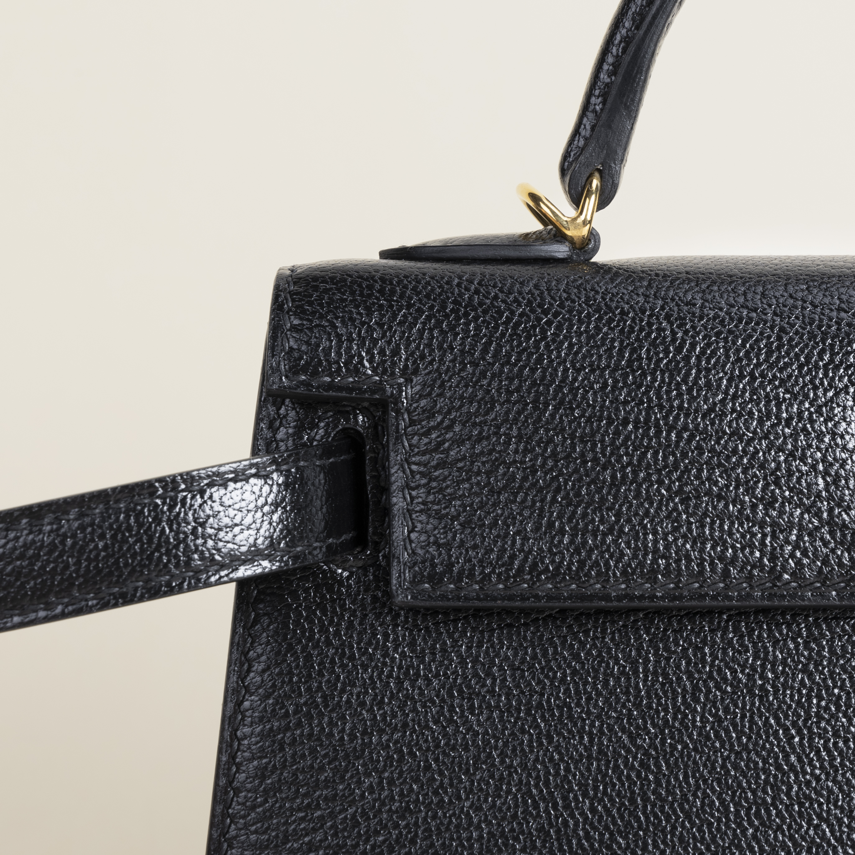 Kelly mini  Chevre 89 Noir GHW