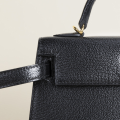 Kelly mini  Chevre 89 Noir GHW