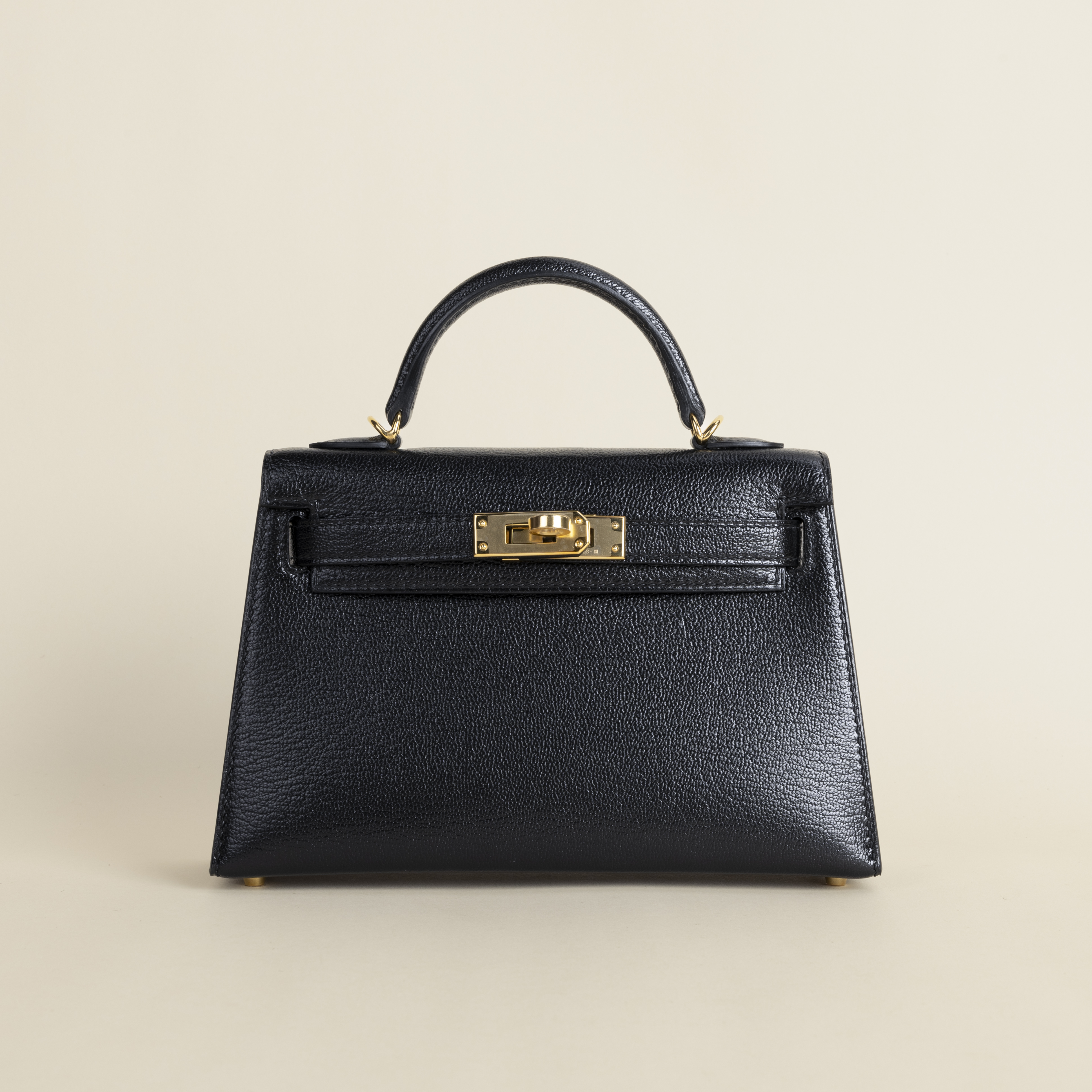 Kelly mini  Chevre 89 Noir GHW