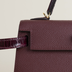 Kelly mini Touch Epsom/Shiny Alligator 55 Rouge H GHW