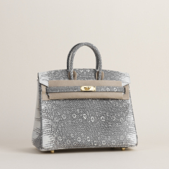 Birkin 25cm Lizard skin 1B Ombre GHW