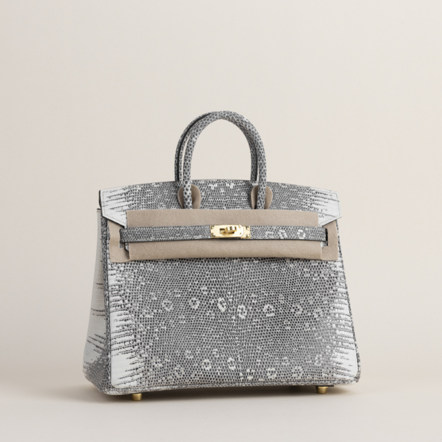 Birkin 25cm Lizard skin 1B Ombre GHW