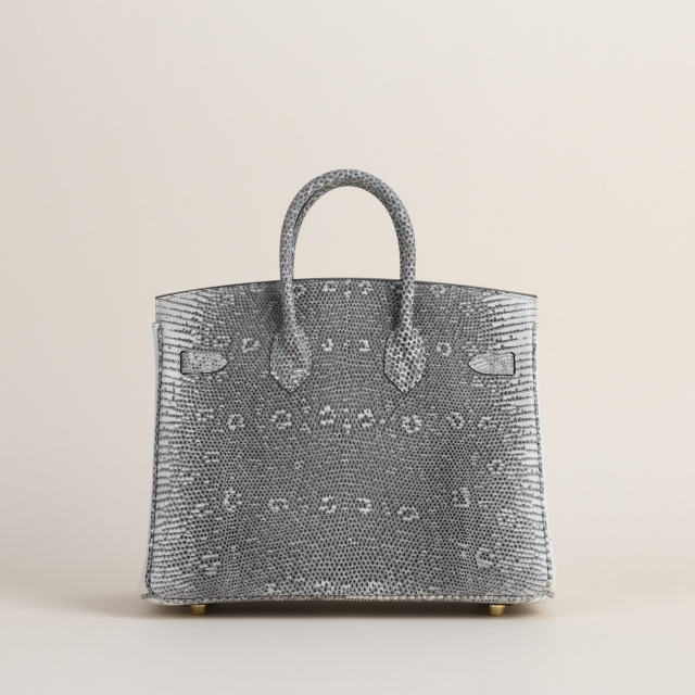 Birkin 25cm Lizard skin 1B Ombre GHW