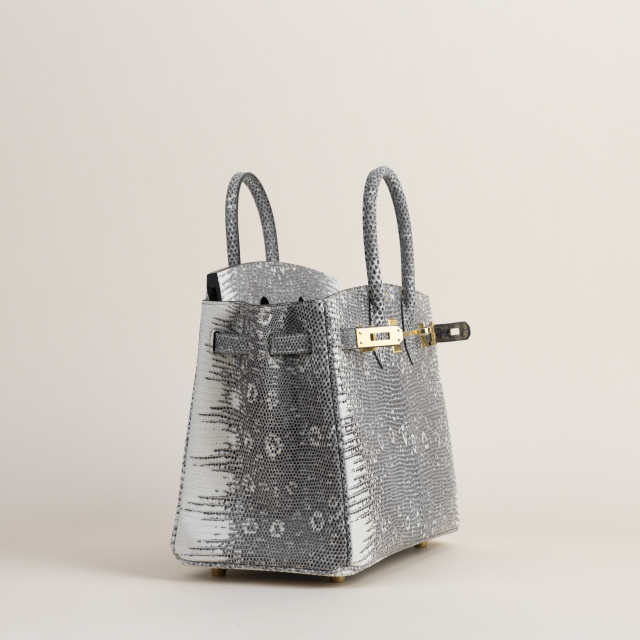 Birkin 25cm Lizard skin 1B Ombre GHW