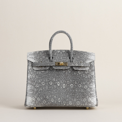 Birkin 25cm Lizard skin 1B Ombre GHW