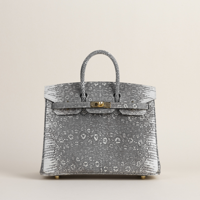 Birkin 25cm Lizard skin 1B Ombre GHW