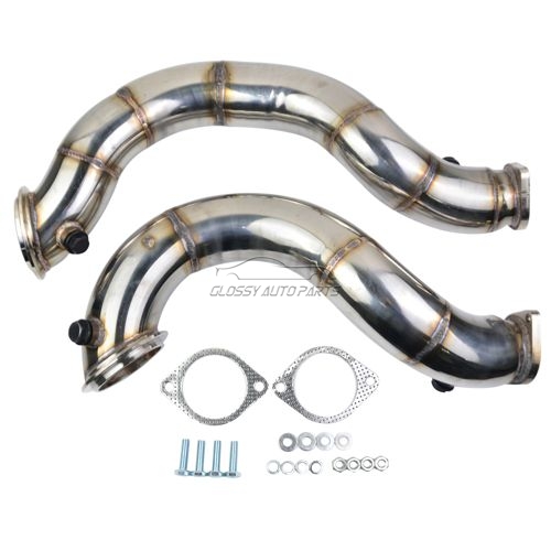 Twin Turbo Stainless Downpipes Kit N54 For BMW 135i 335i 3.0l E90 E91 E92 E93 E82