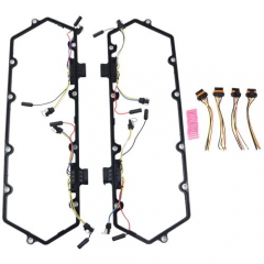 Valve Cover Gasket Kit Fuel Injector Wiring Harness Set For Ford TRUCK E350 F250 F350 7.3L V8 Diesel F4TZ9D930K F4TZ6584A 615-202 615202