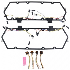 Valve Cover Gasket Kit Fuel Injector Wiring Harness Set For Ford TRUCK E350 F250 F350 7.3L V8 Diesel F4TZ9D930K F4TZ6584A 615-202 615202