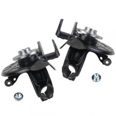 2X Steering Knuckles Assy for VW Fox Polo Audi A1 A2 Roomster Skoda Fabia Seat Ibiza 6Q0407255AP 6C0407256AC Front L&R